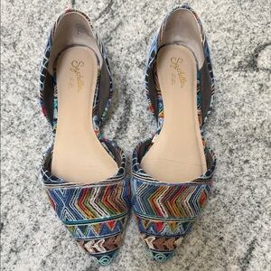 Seychelles Colorful Embroidered Flats